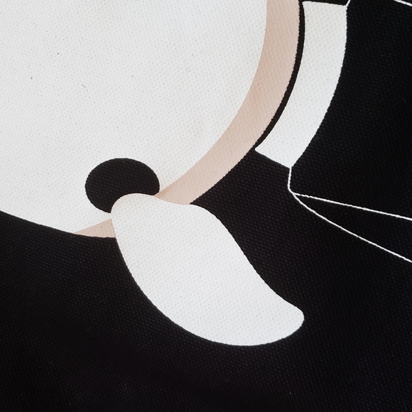 NWT Karl Lagerfeld Tote Bag Karl Lagerfeld Motif on Front AND Back! Tote Bag - Picture 12 of 16